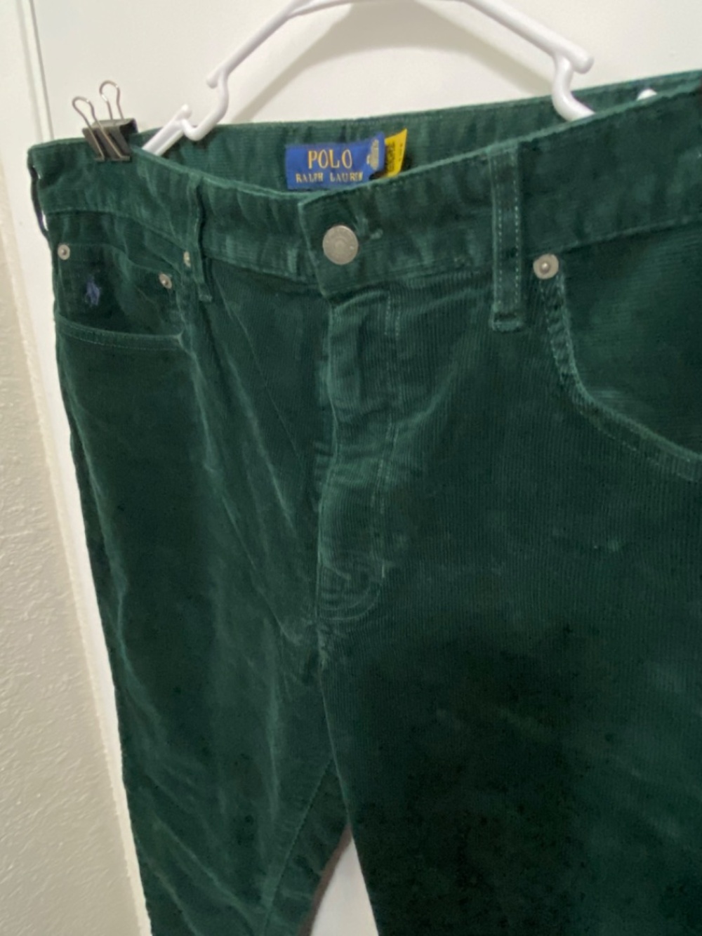 Polo Ralph Lauren Size 38x32 Men’s Green Corduroy Pants - Picture 4 of 9